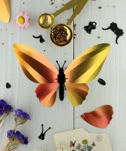 3D-Bastelset DIY - Bastel - Set - Birdwing Schmetterling - Gelb