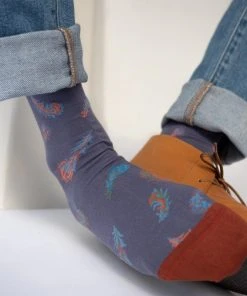 Bonne Maison Kniestrümpfe Nocturnal Feather In Lila SALE