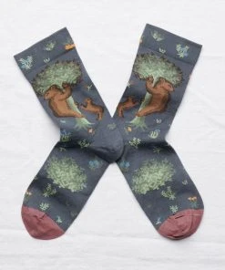Bonne Maison Motivsocken Landschaft Mit Kletterbären SALE