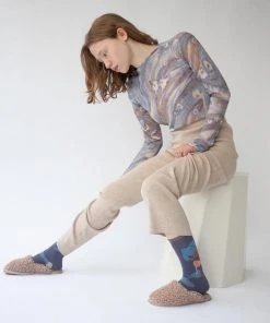 Bonne Maison Motivsocken Nocturnal Face