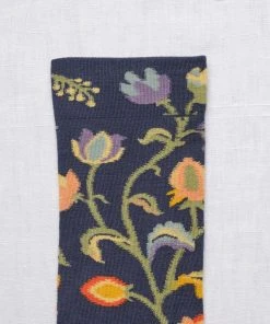Bonne Maison Motivsocken Blumenranke