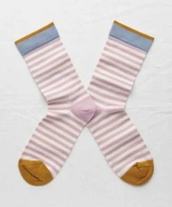 Bonne Maison Socken Rosewood Stripe -