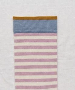 Bonne Maison Socken Rosewood Stripe -