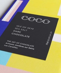 COCO Chocolatier Isle Of Skye Sea Salt Dark Chocolate Bar