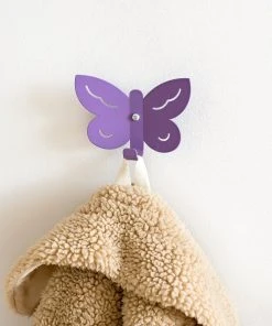 Marnelly AB Garderobenhaken Schmetterling Lila