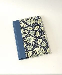 Nauli Adressbuch A6 Englische Blumen Blau Adressbücher