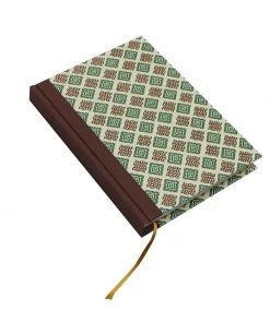 Nauli Großer Tagesplaner DIN A5 2022 Karo Braun Grün