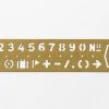 Traveler's Company Brass Bookmark Template Numbers Traveler's Company